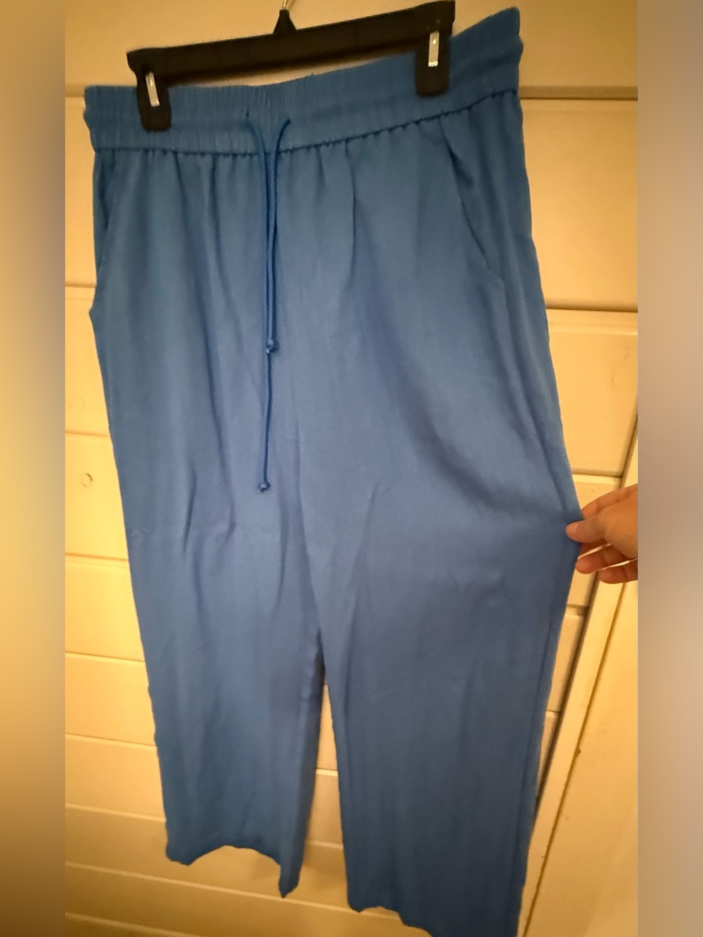 HALARA Blue Wide Leg Drawstring Pants